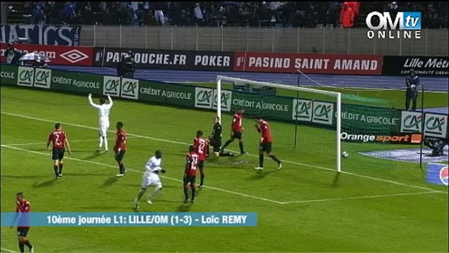 Lille 1-3 OM : le but de Loïc Rémy (80e)
