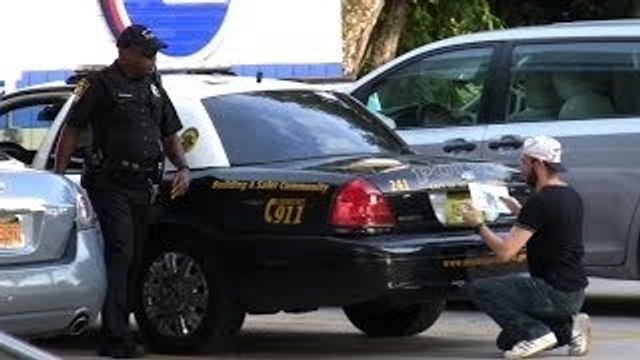 Stealing Cars Plates Prank