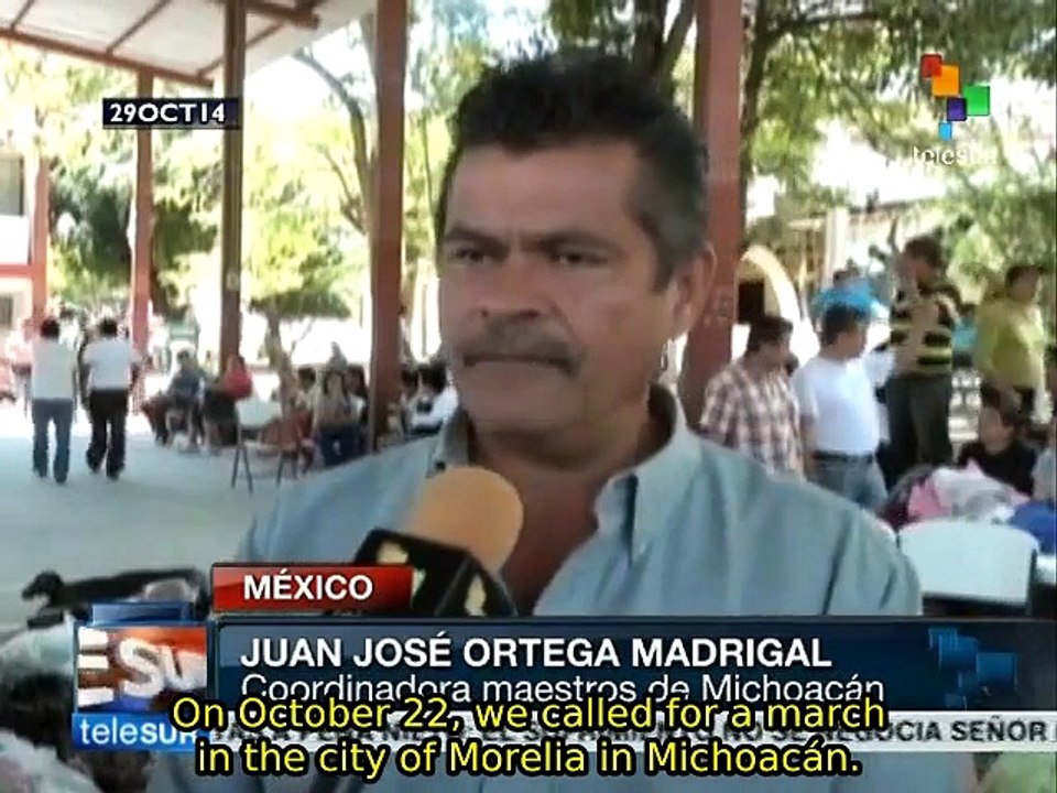 Mexico's teachers call for return of 43 missing students