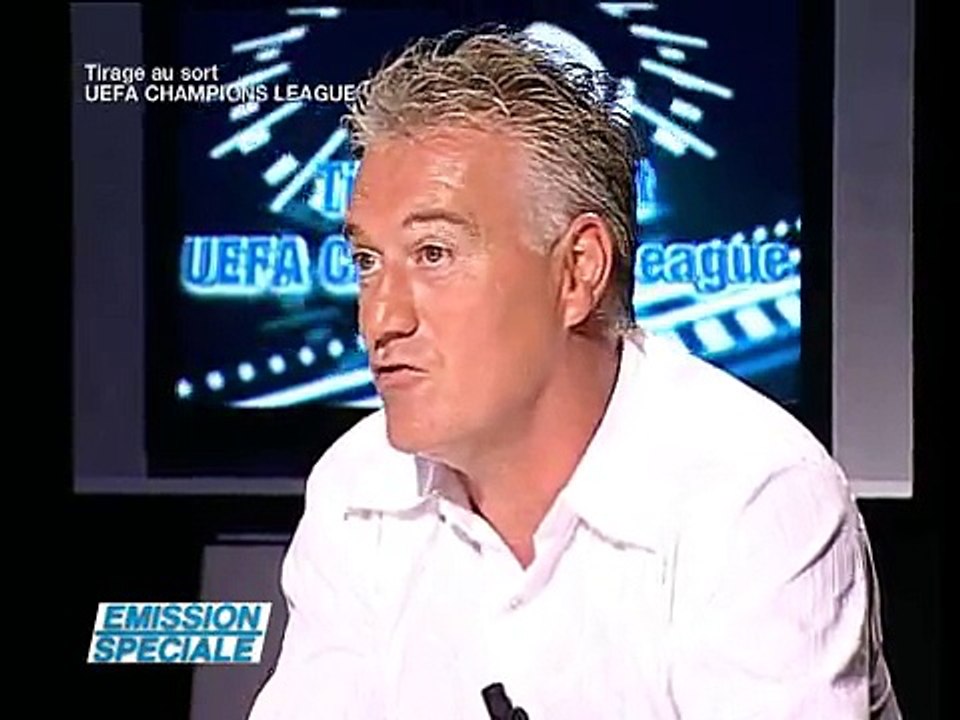 Réaction de Didier Deschamps après le tirage