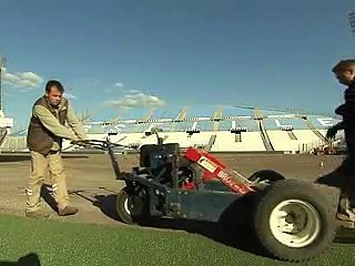 La nouvelle pelouse du Vélodrome