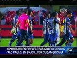 Emelec regresa optimista a Ecuador tras dar batalla a Sao Paulo