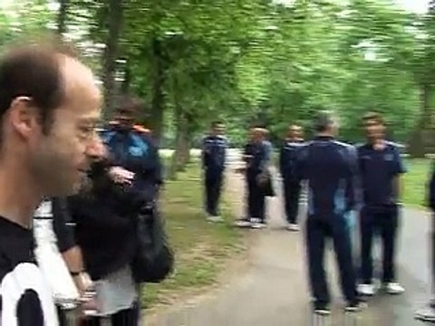 Avec le groupe olympien au Mans