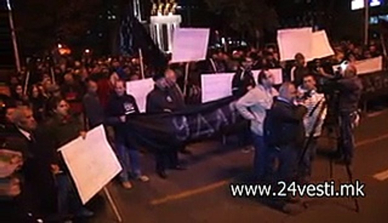 PROTEST UDAR PRED SOBRANIE 31 10 2014