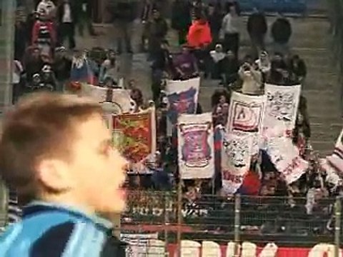 Au coeur des Olympiens contre Caen