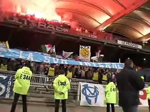 Lyon 1-1 OM : Avec les supporters
