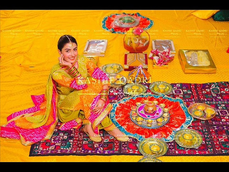 Ayeza Khan and Danish Taimoor Mehndi HD pics