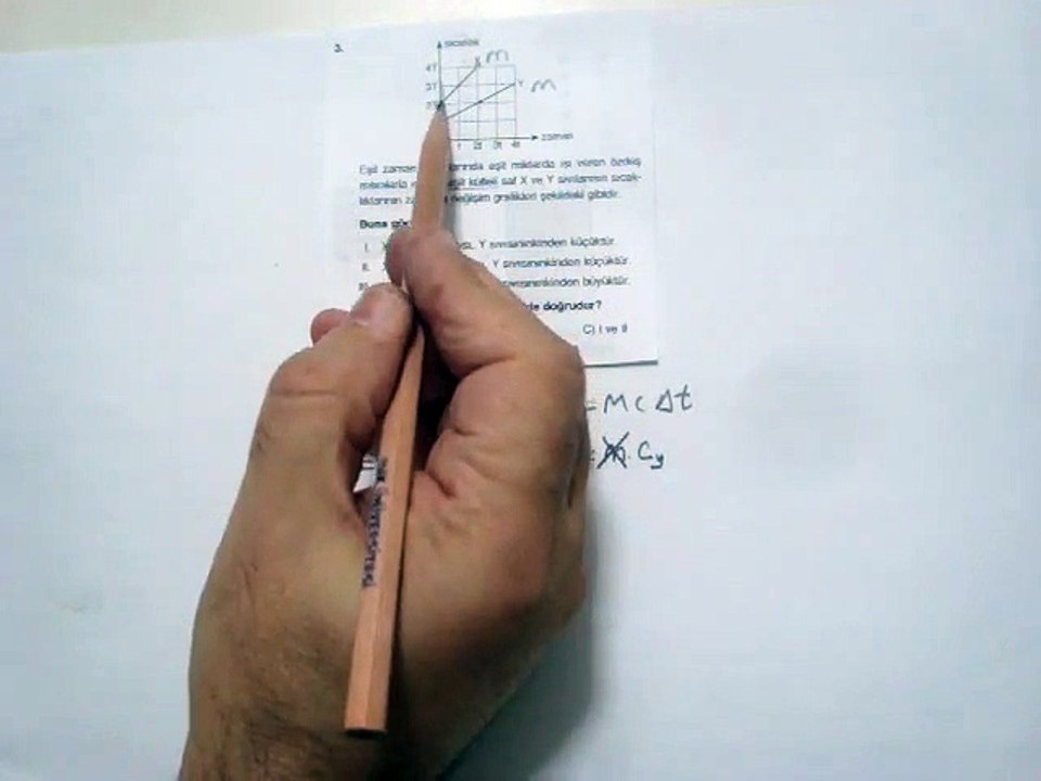 ISI VE  SICAKLIK   TEST 13  SORU 3