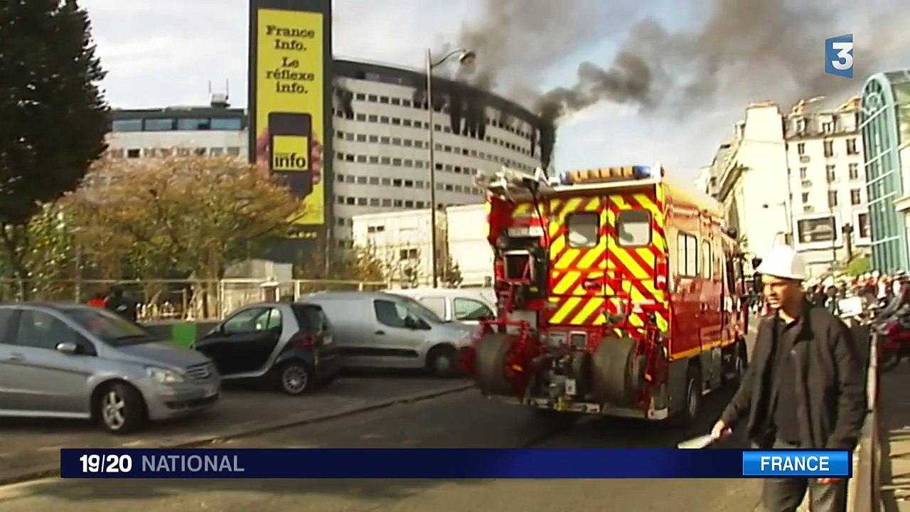 La Maison de la radio en feu