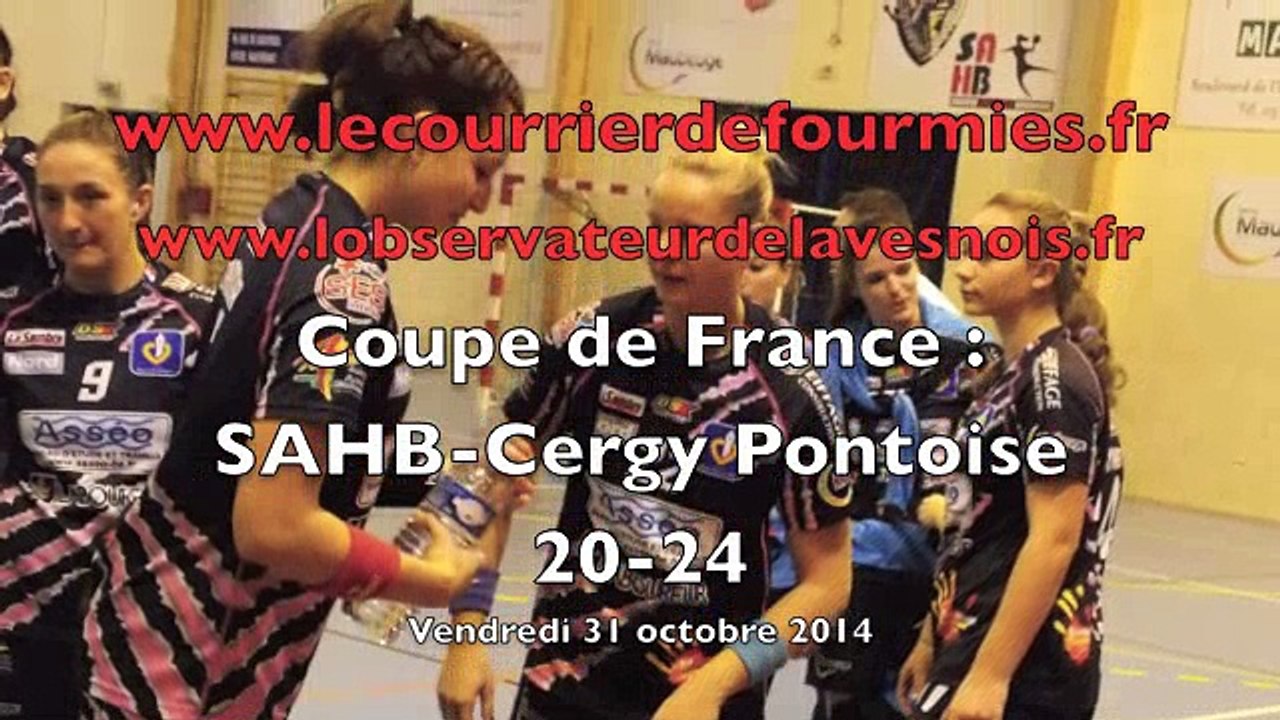 Handball : SAHB-Cergy Pontoise 20-24