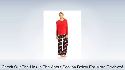 Hue Sleepwear Women's Set Fleece Capture My Heart, Purple Hearts, Medium Review