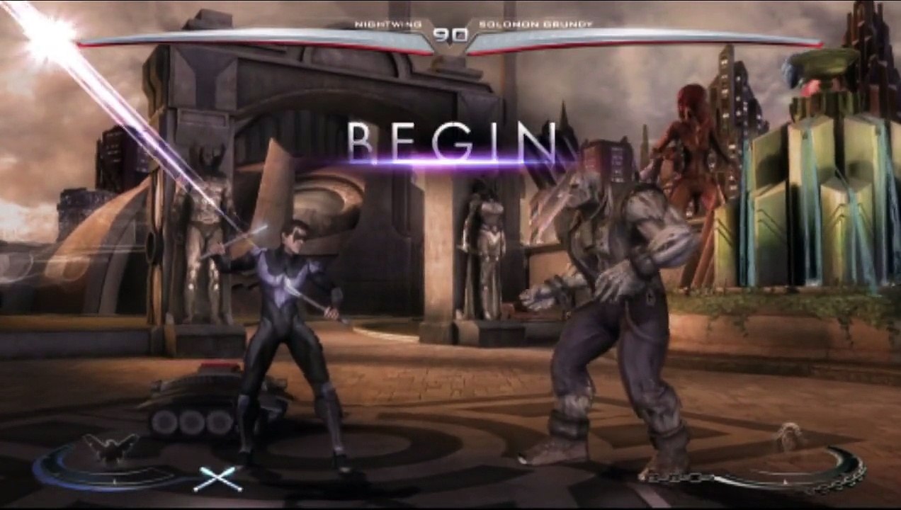 Nightwing VS Comic Book Villain In A Injustice Gods Among Us Match / Battle / Fight