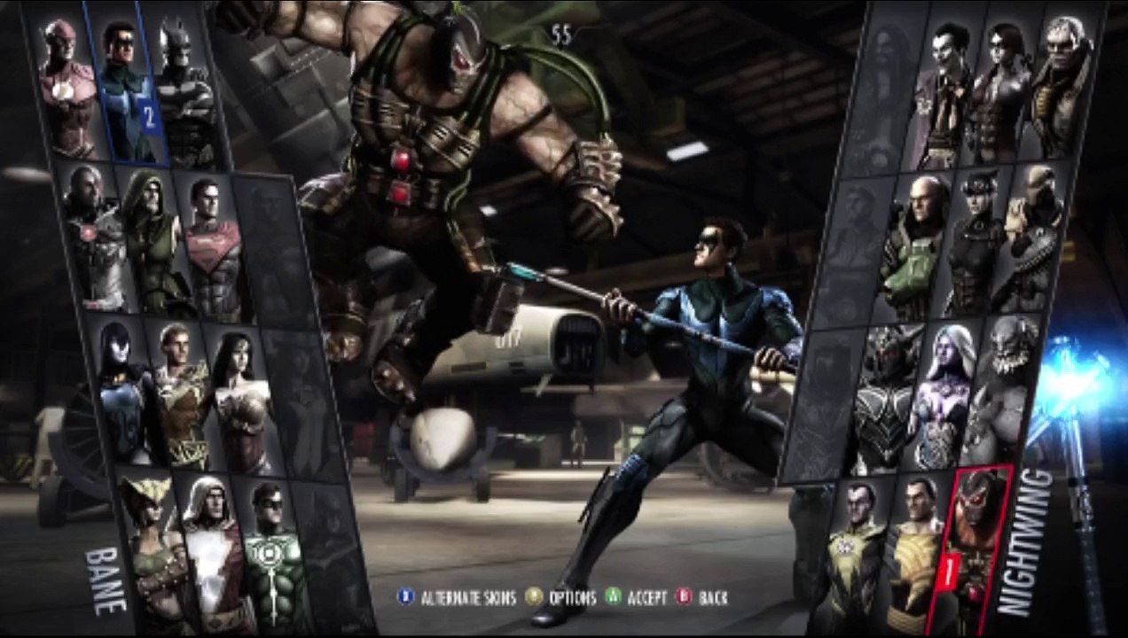 Nightwing VS Comic Book Character In A Injustice Gods Among Us Xbox Live Match / Battle / Fight