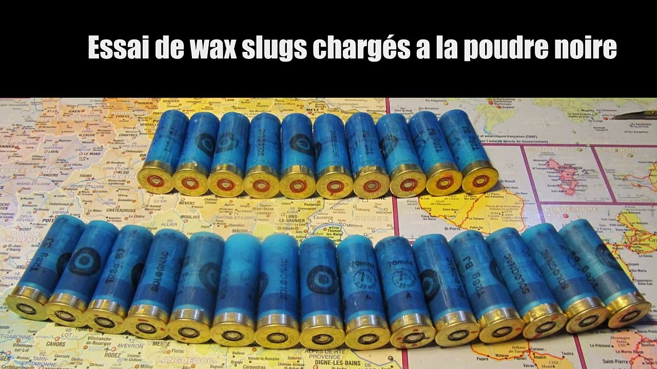 Wax Slug à la poudre noire - Black Powder Wax Slugs - Baikal IJ18