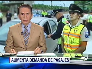 Aumentó la demanda de pasajes en la terminal terrestre de Guayaquil
