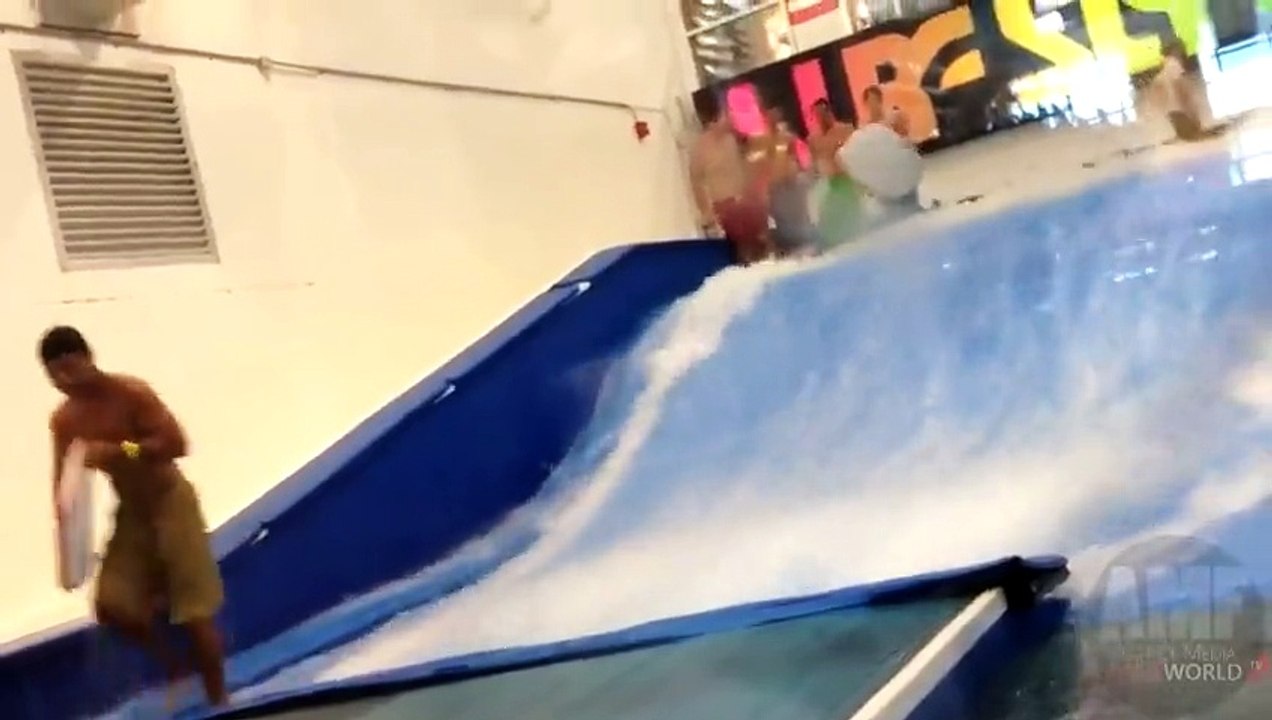 [+18 ~ Sexy Funny Girl]Flowrider Hard Faceplant - Fails World