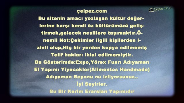 Expo,Yörex Fuarı Adıyaman El Yapımı Yiyecekler(Alimentos Handmade)=Antalya