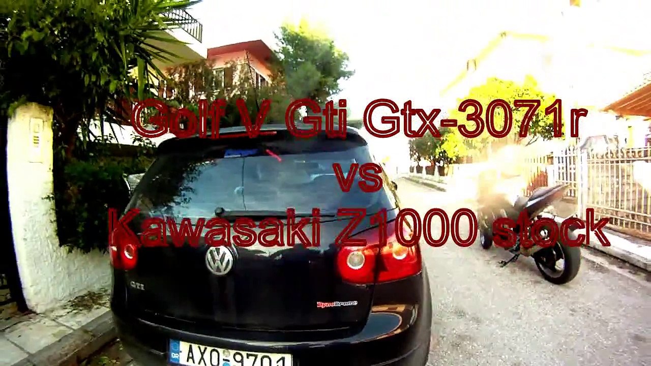 Golf V Gti Gtx-3071r vs Kawasaki Z1000 - Araba Tutkum