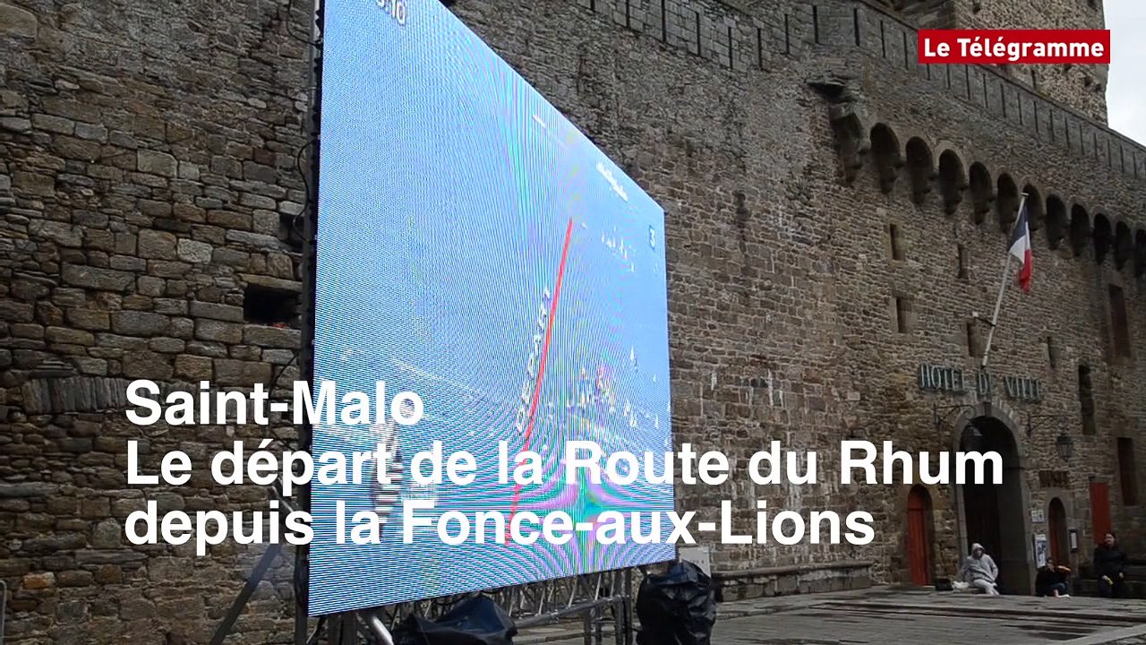 Saint-Malo. Le départ de la Route du Rhum depui...