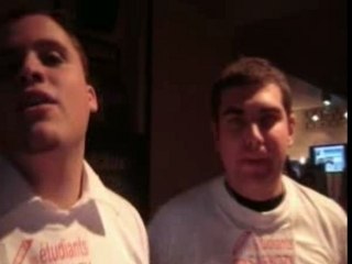 au stand des étudiants à la Mutualité