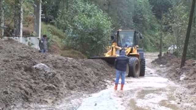 Rize'deki Şiddetli Yağış