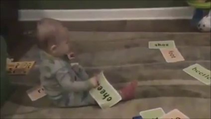 WTF !! Can you believe he is only 16 months Truly genius h