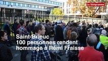 Saint-Brieuc. 100 personnes rendent hommage à Rémi Fraisse