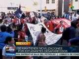 Estudiantes mexicanos vuelven a marchar por normalistas desaparecidos
