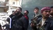 Giving Adhan While Fighting For Syria..