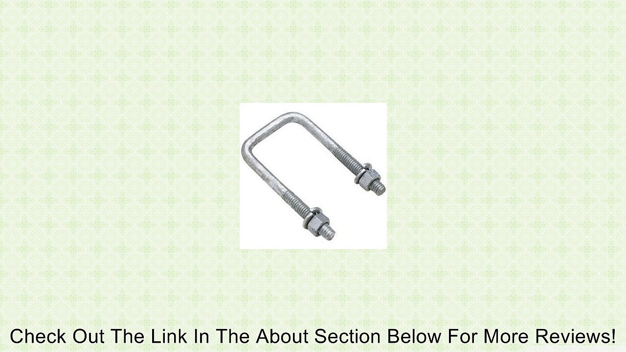 (1) 3/8: U-Bolt 3 1/16" x 4 7/8" Square Galvanized Review
