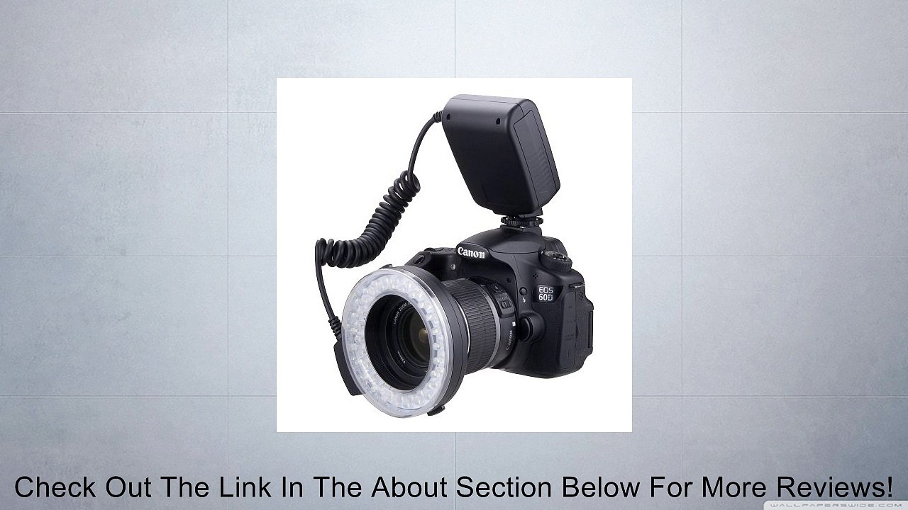 Polaroid 48 Macro LED Ring Flash & Light PLMRFS Includes 4 Diffusers (Clear, Warming, Blue, White) For The Sony Alpha, SLT-A33, SLT-A35, SLT-A37, SLT-A55, SLT-A57, SLT-A58, SLT-A65, SLT-A77, SLT-A99, A100, A200, A230, A290, A300, A330, A350, A380, A390, A