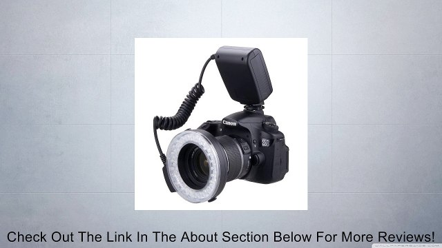 Polaroid 48 Macro LED Ring Flash & Light PLMRFS Includes 4 Diffusers (Clear, Warming, Blue, White) For The Sony Alpha, SLT-A33, SLT-A35, SLT-A37, SLT-A55, SLT-A57, SLT-A58, SLT-A65, SLT-A77, SLT-A99, A100, A200, A230, A290, A300, A330, A350, A380, A390, A