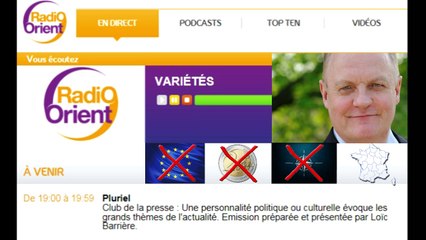 François Asselineau invité de Loïc Barrière sur Radio-Orient - 27/10/14