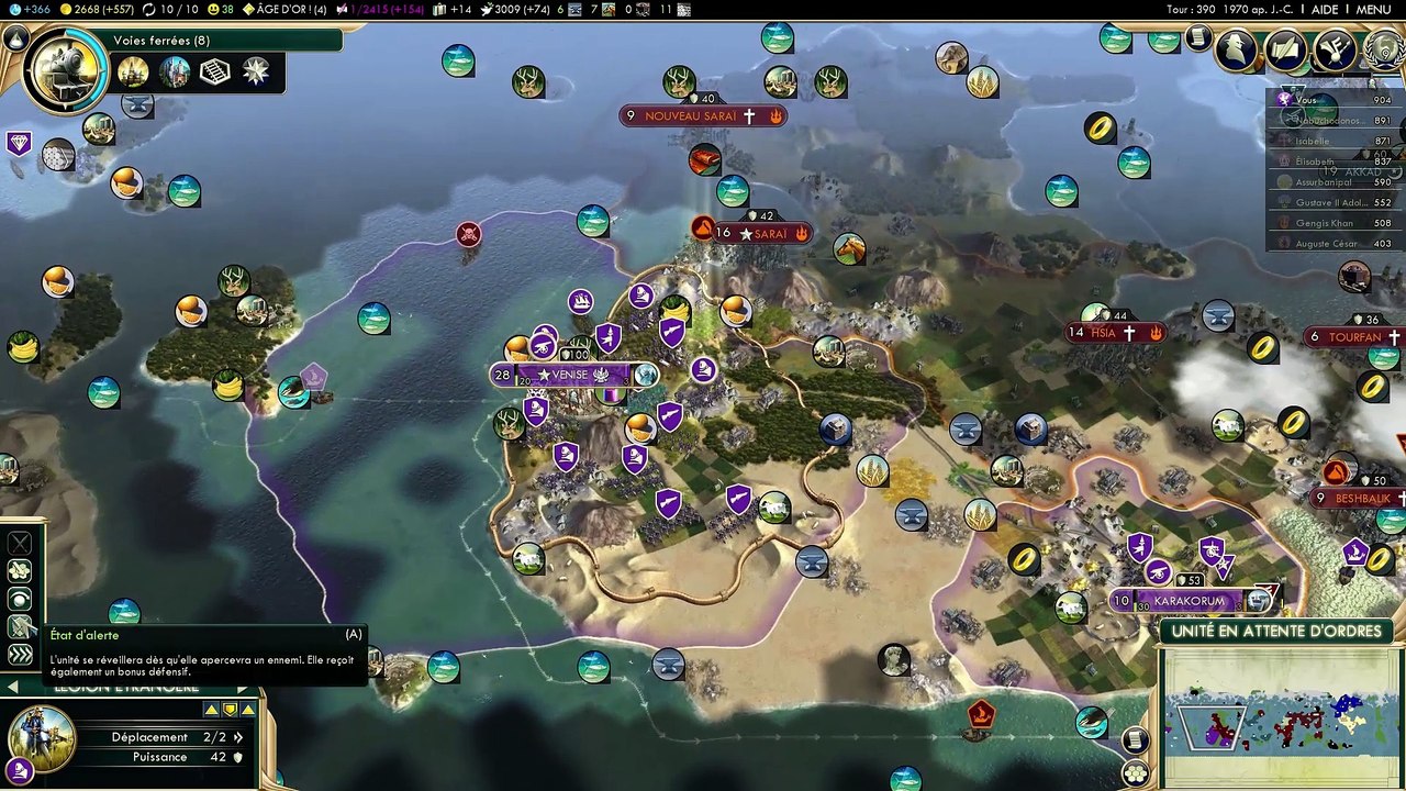 [Civilization V Fr] - Brave New World - Venise - Ep12
