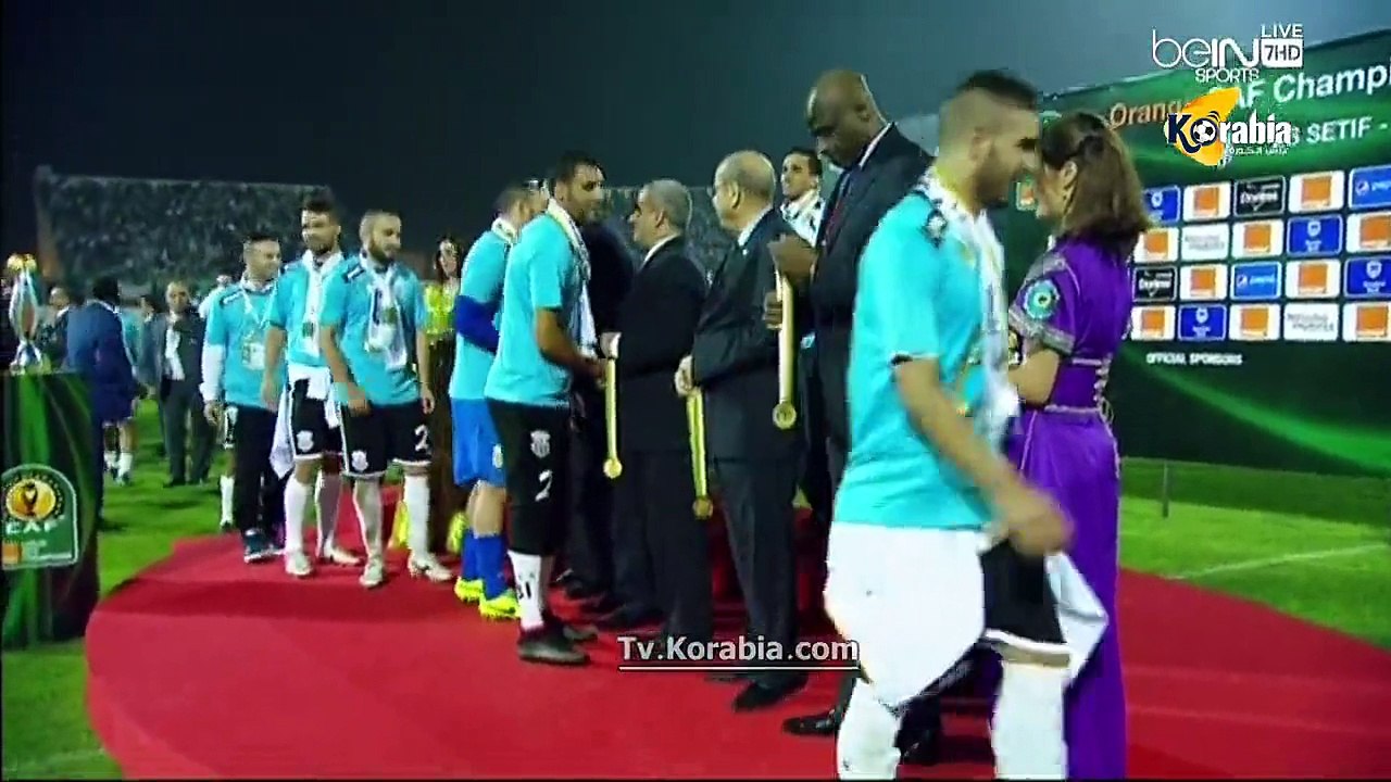 لحظة تتويج وفاق سطيف بطلآ لدوري أبطال أفريقيا
