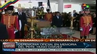 Lukashenko y Ahmadineyad rinden homenaje a Hugo Chavez