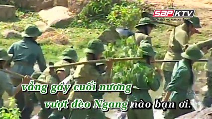 Chào Em Cô Gái Lam Hồng Karaoke - Trung Đức