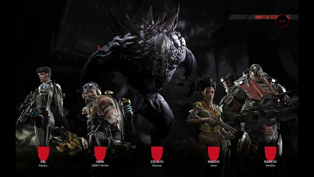 Evolve Big Alpha Online Match Part - Playing As A Hunter
