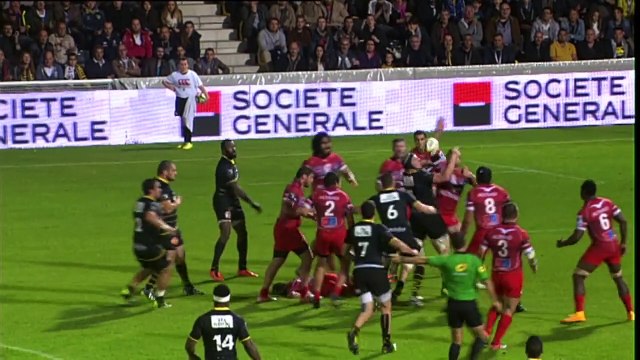 TOP14 - La Rochelle-Montpellier: Essai Lekso Kaulashvili (LAR) - J10 - Saison 2014/2015