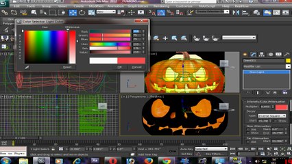 Modeling Halloween Pumpkin in 3dmax part 3