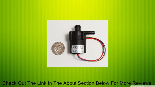 12V-TL-B04-8L - Micro-DC Circulating Pump Review