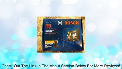 Bosch GLL 2-45 Self-leveling Long-range Cross-line Laser NEW Gll2-45 0601063115 Review