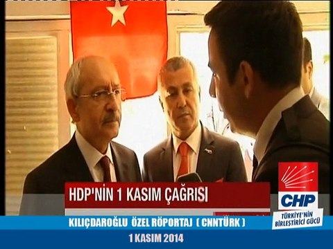 KILIÇDAROĞLU ÖZEL RÖPORTAJ ( CNNTÜRK) 1/11 /2014