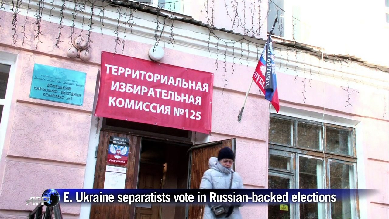 Ukraine separatists vote in controversial election