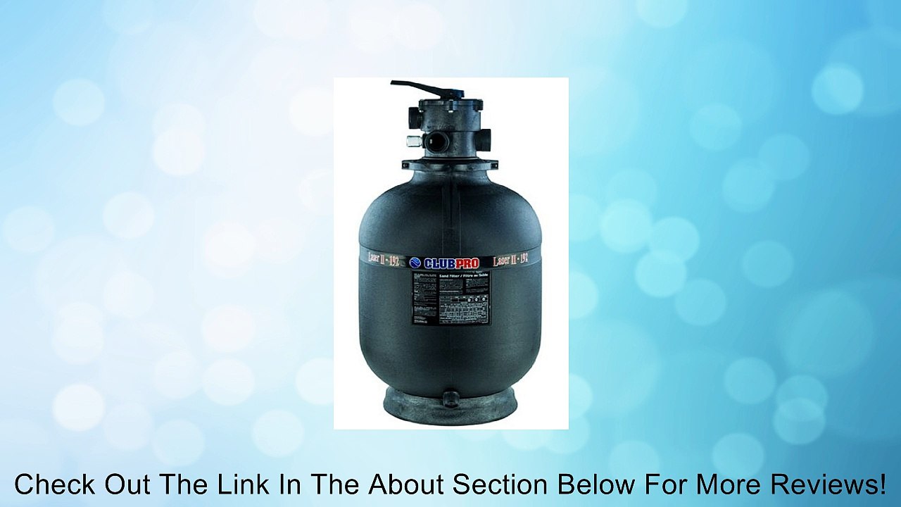 Jacuzzi Laser 19" Inch Above Ground Swimming Pool Sand Filter w/7-Way Valve Review