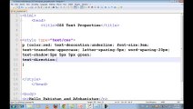 CSS3 Tutorials in Urdu_Hindi part 7 text properties