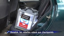 Donetsk: les rebelles votent aux checkpoints
