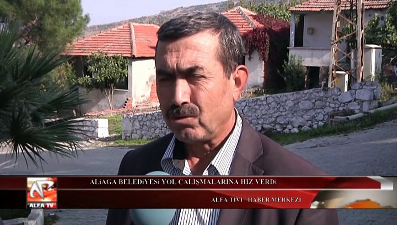 Aliağa belediyesi yol çalışmalarına hız verdi