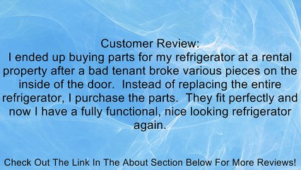 Frigidaire 240383801 Door Bin Review