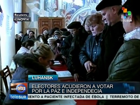 Donetsk y Lugansk votan de manera masiva para elegir autoridades